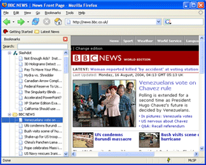Live Bookmarks Screenshot